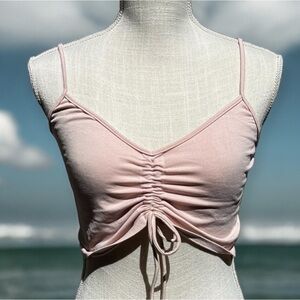 🌻NEW (with tags!) POOF New York Rose Smoke Cropped Tank Top Size S/M